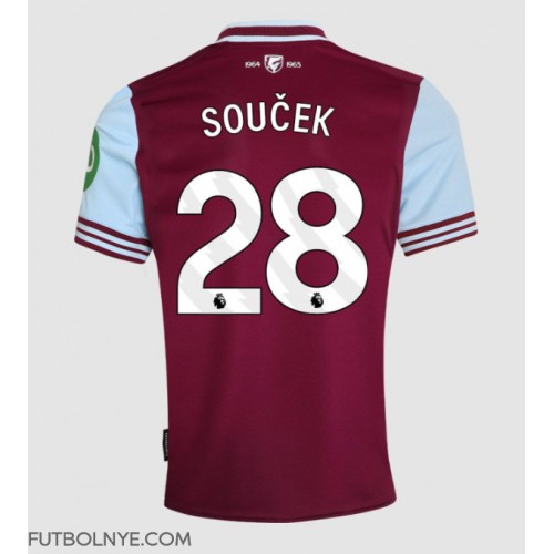 Camiseta West Ham United Tomas Soucek #28 Primera Equipación 2024-25 manga corta